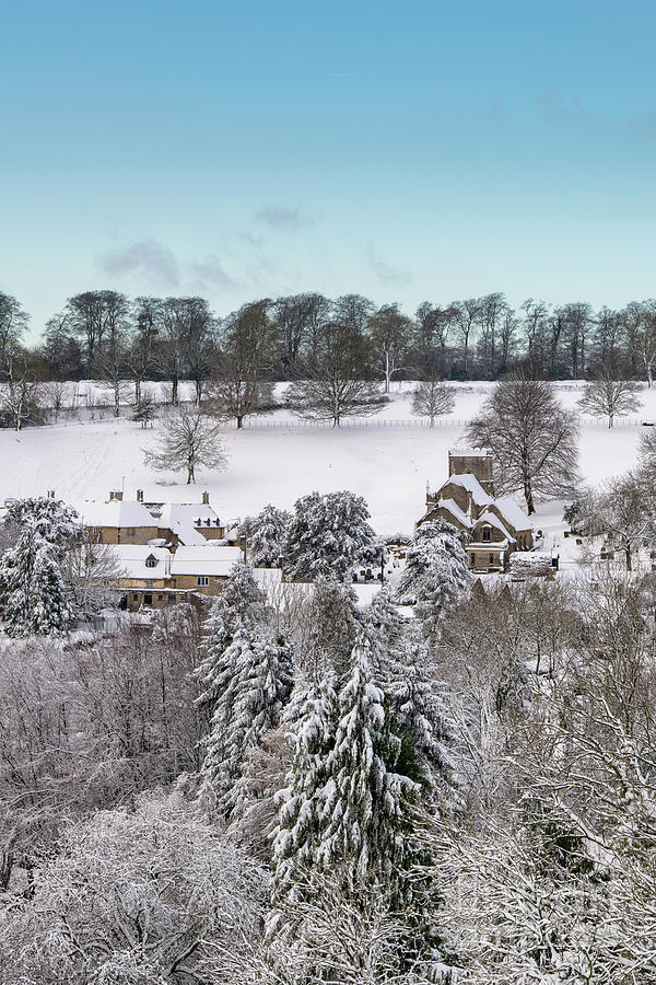 Chedworth Village In The Snow Photograph By Tim Gainey | Fine Art America