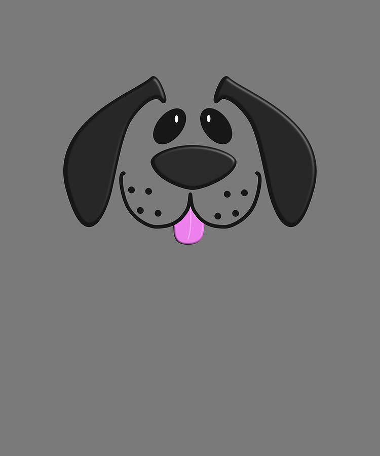 Cheeky Cute Cartoon Dog Face Design cute Tapestry - Textile by Dean ...