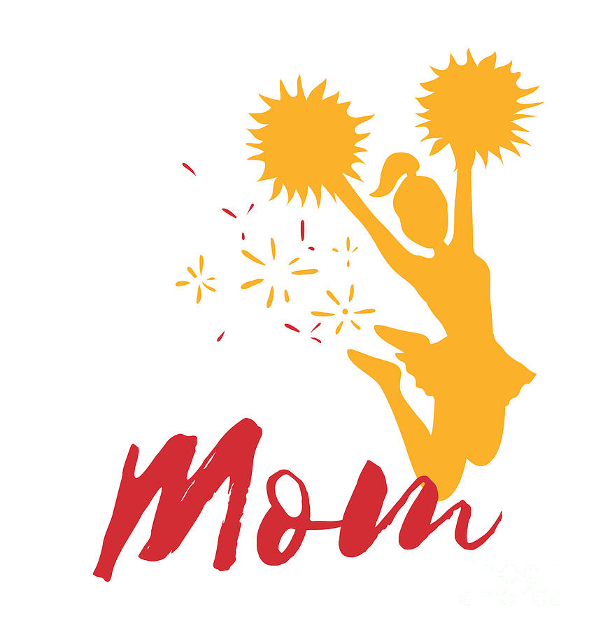 Cheerleading Cheer Mom Funny Gift Idea' Sticker