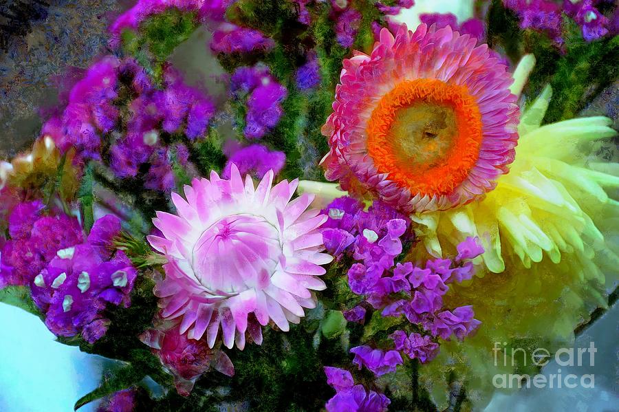 Cheerful Purple Dahlias and Asters Photograph by Sea Change Vibes