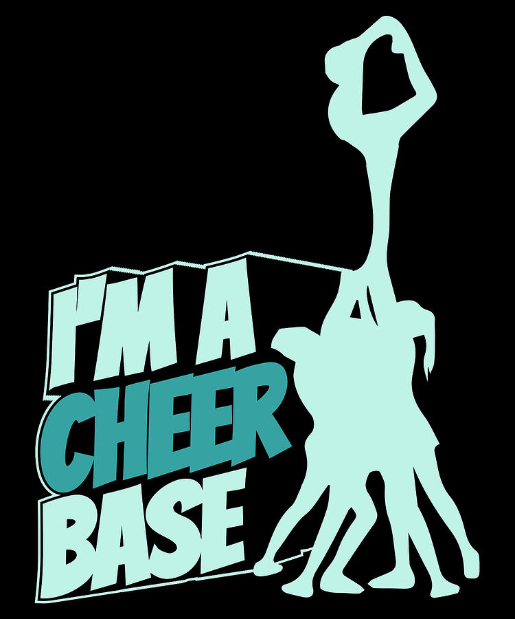 Cheerleader Base Cheercaptain - Cheerleading Digital Art by Crazy ...