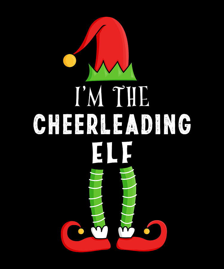 Cheerleading Elf Christmas Matching Family Gift Digital Art by Qwerty Designs  Fine Art America