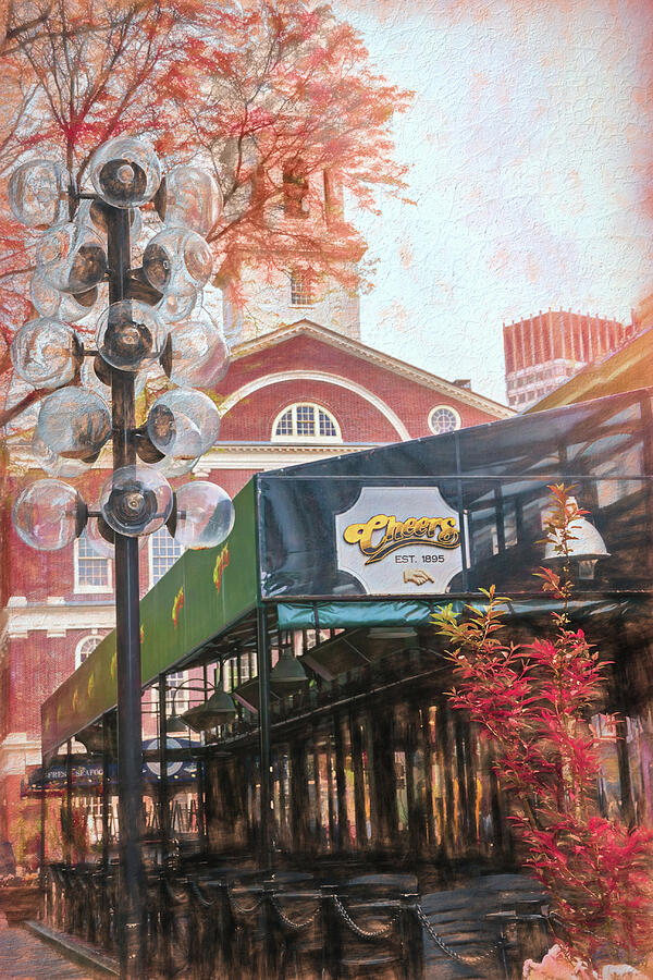 Cheers Bar Faneuil Hall Boston Painterly  Photograph by Carol Japp