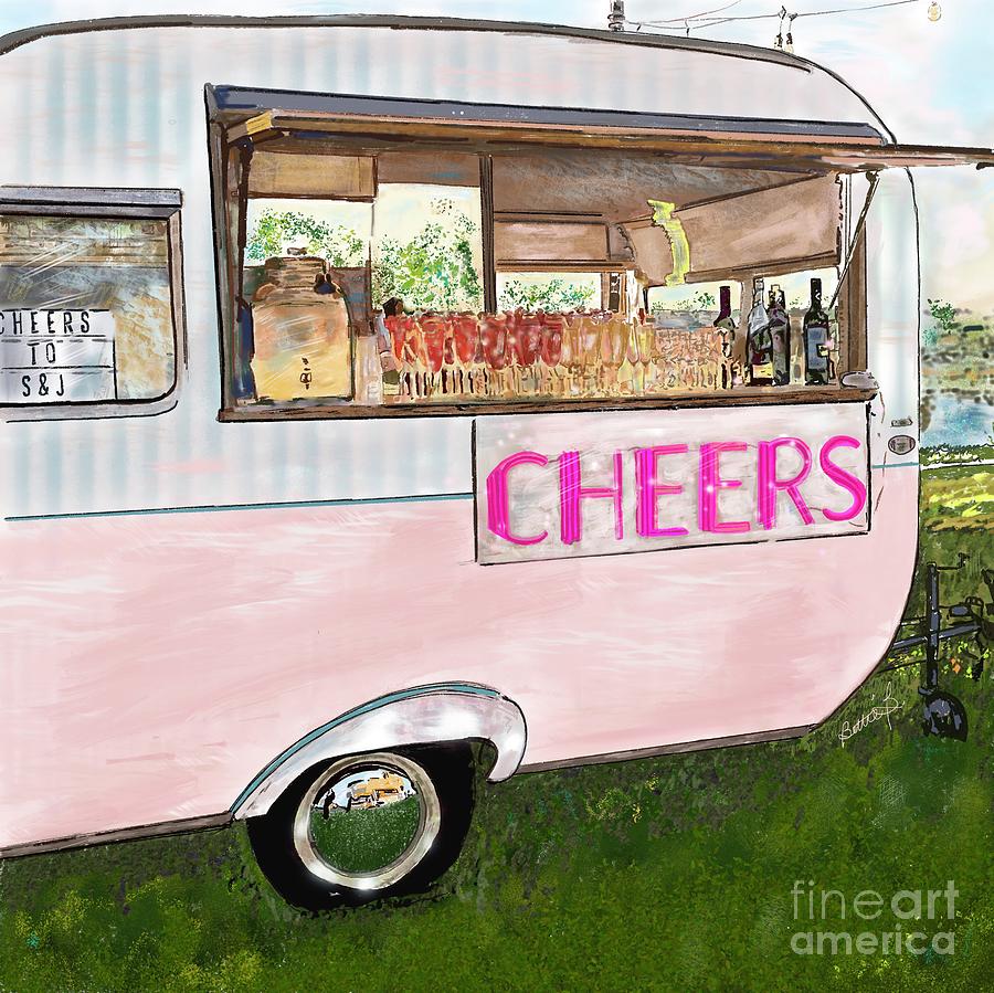 Cheers Camper Painting by Beth Saffer