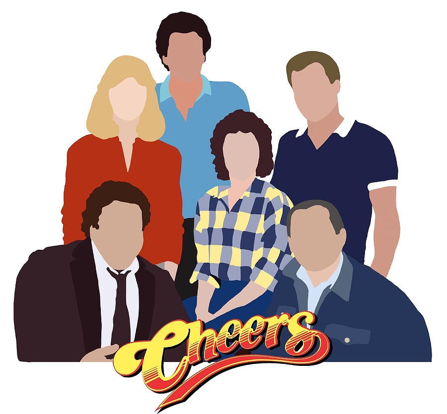 cheers cast Poster aesthetic Painting by Rob Lewis | Fine Art America