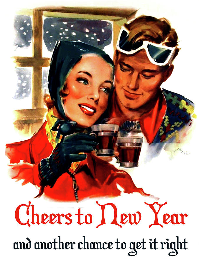 Cheers to New Year Digital Art by Long Shot