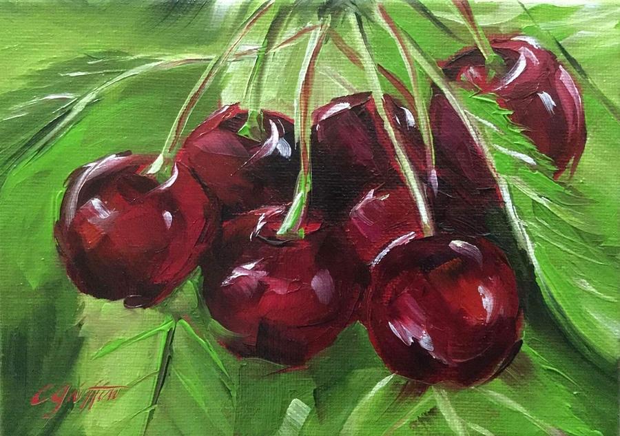 Cheery Cherries Painting by Cinthia Griffin | Fine Art America