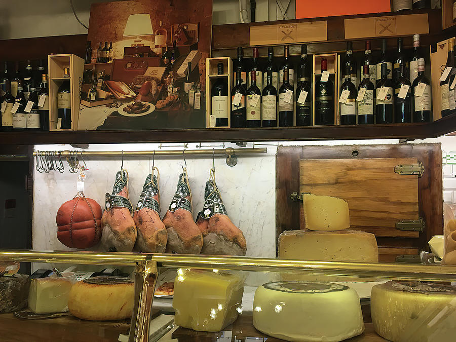 Cheese and Meat Display Modena Italy Photograph by Deborah League