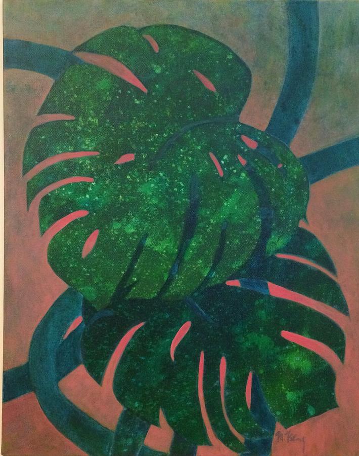 Cheese plant #2 Painting by Milly Tseng
