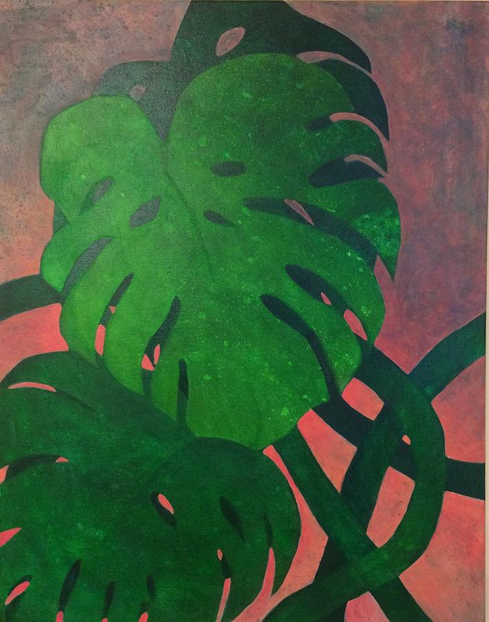 Cheese plant #3 Painting by Milly Tseng