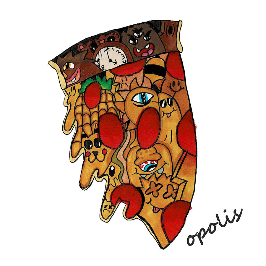 Cheesy Pepperoni Drawing By Opolis Productions