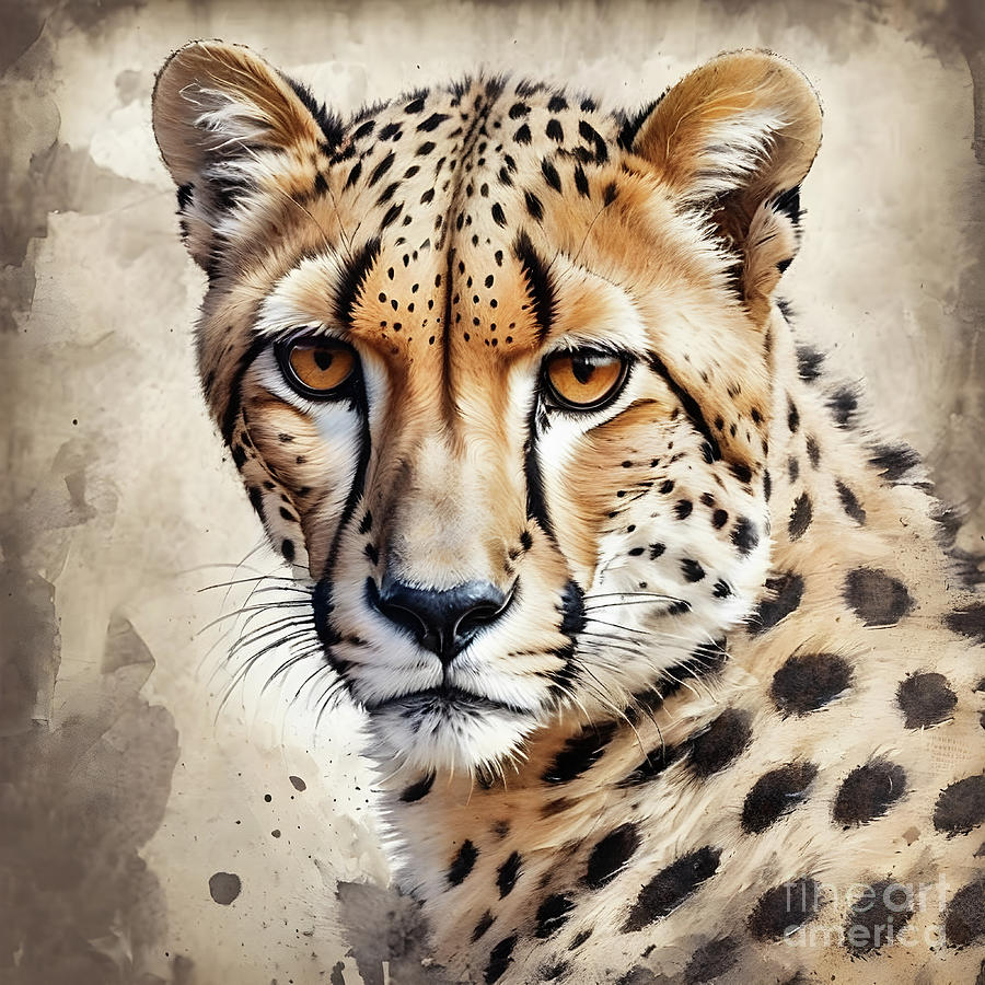 Cheetah 4 Digital Art by DSE Graphics