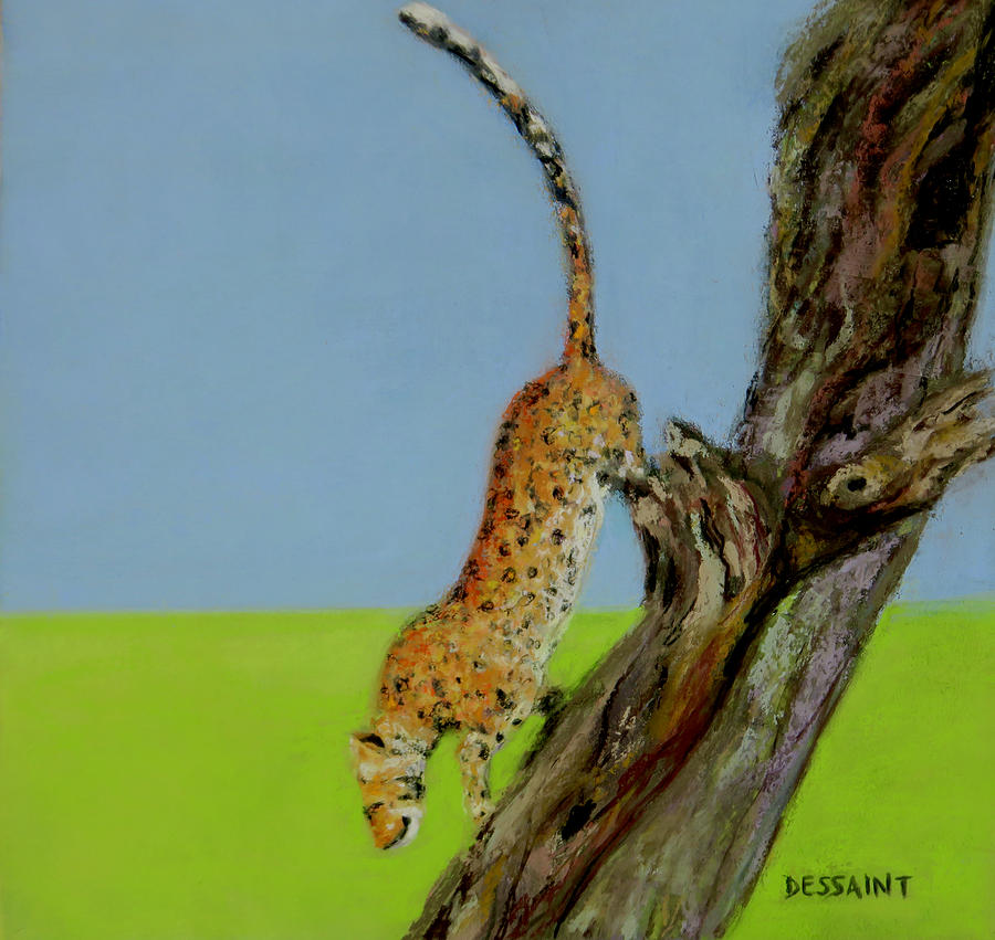 Cheetah Painting - Cheetah by Linda Dessaint