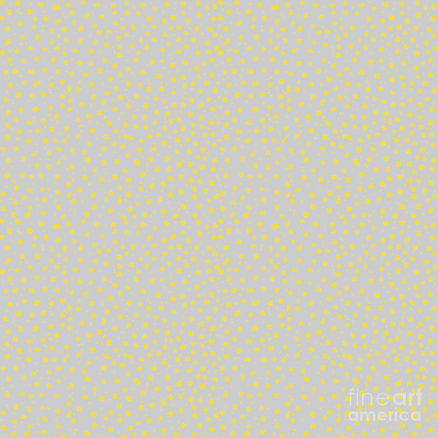 Cheetah Pattern in Lemon on Slate Gray  Digital Art by Colleen Cornelius