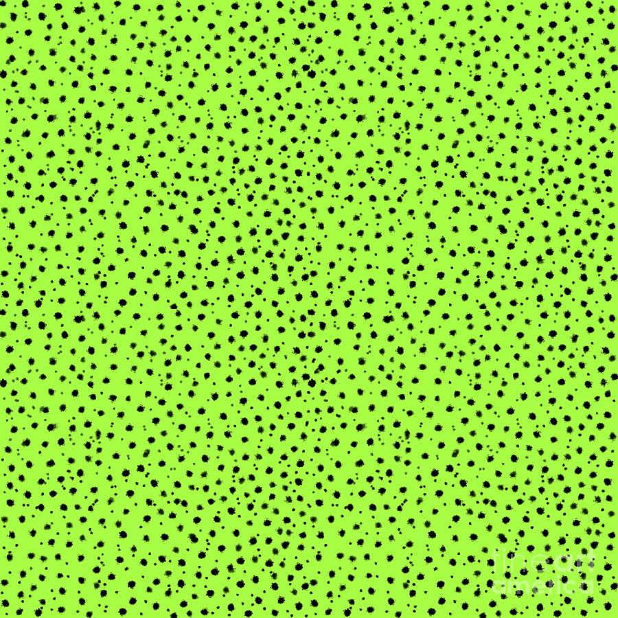 Cheetah Pattern on Lime Digital Art by Colleen Cornelius