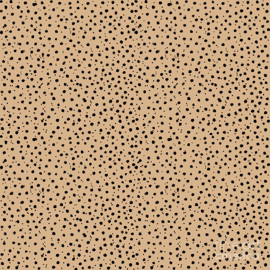 Cheetah Pattern on Mocha  Digital Art by Colleen Cornelius