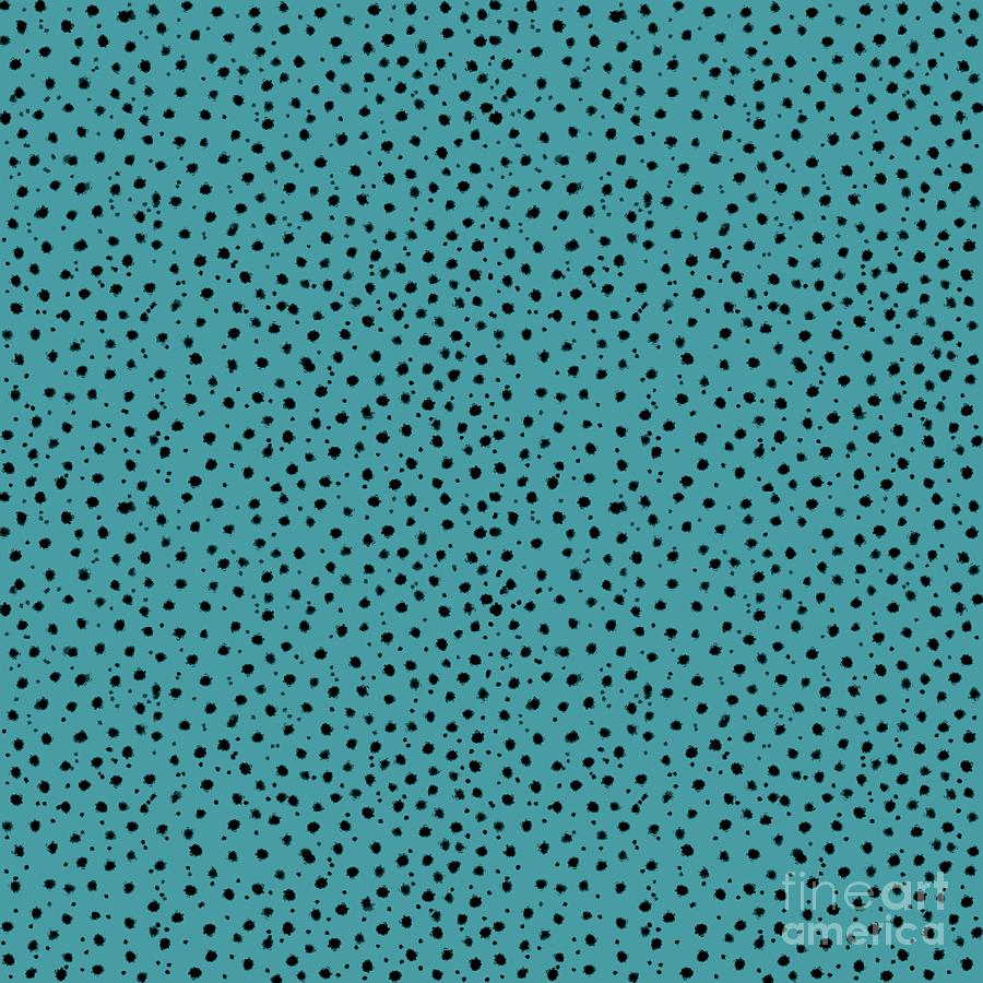 Cheetah Print on Cerulean Digital Art by Colleen Cornelius