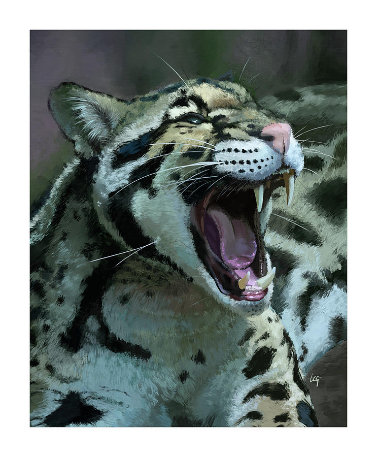 Cheetah Digital Art by Tom Gehrke