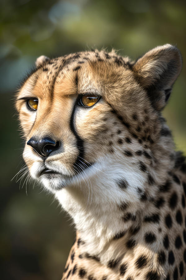 Cheetah Watching Prey Digital Art by Wes and Dotty Weber