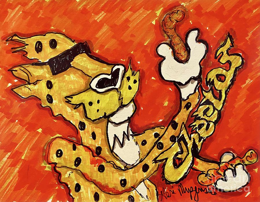 Snack Mixed Media - Cheetos Chester Cheetah  by Geraldine Myszenski