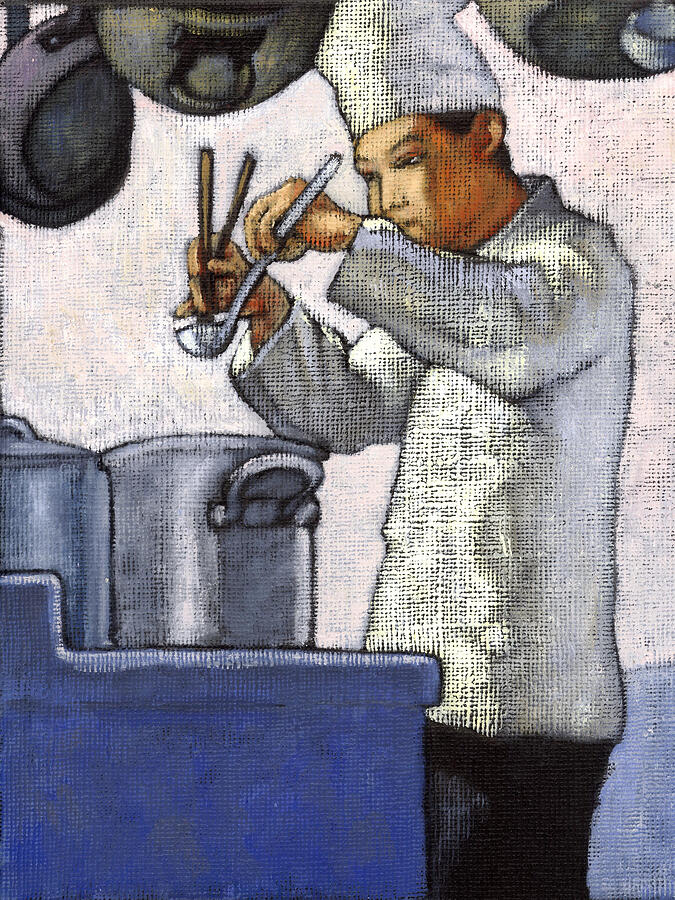 Chef At Work Drawing by Imagezoo
