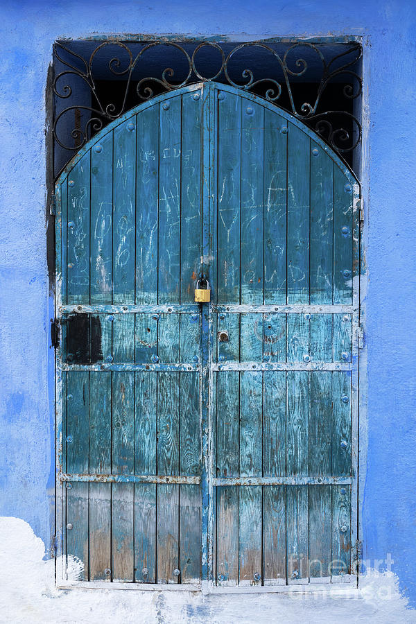 Chefchaouen Door 07 Photograph by Rick Piper Photography