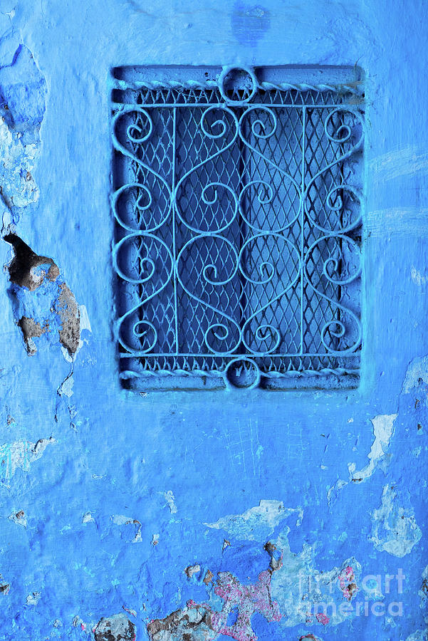 Chefchaouen Window Grille 02 Photograph by Rick Piper Photography