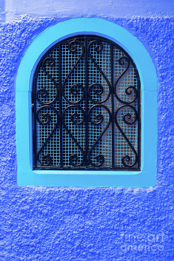 Chefchaouen Window Grille 04 Photograph by Rick Piper Photography