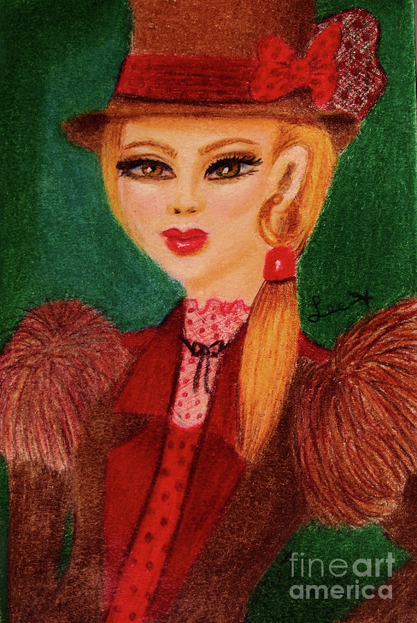 Chelsea Girl Foxy Drawing by Dorothy Lee