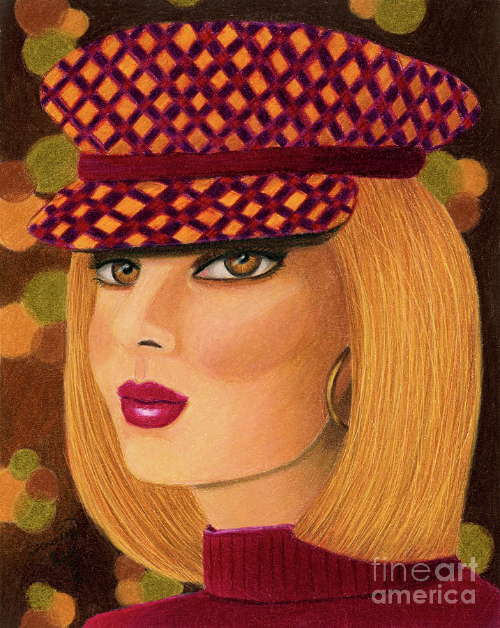 Chelsea Girl Stylish Autumn Painting by Dorothy Lee
