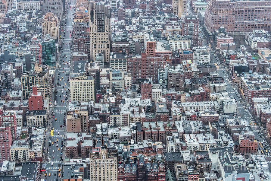Chelsea Neighborhood in Manhattan Aerial View Photograph by David Oppenheimer