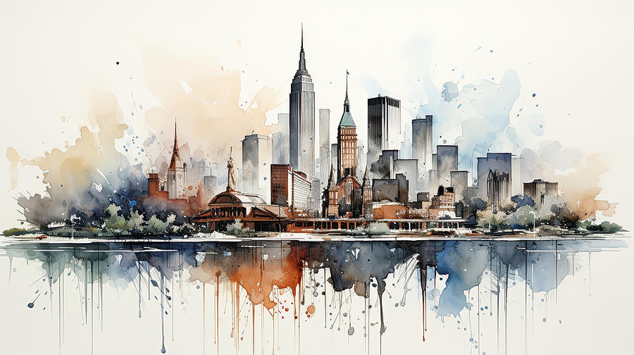 Chelsea Skyline NYC Digital Art by Evie Carrier