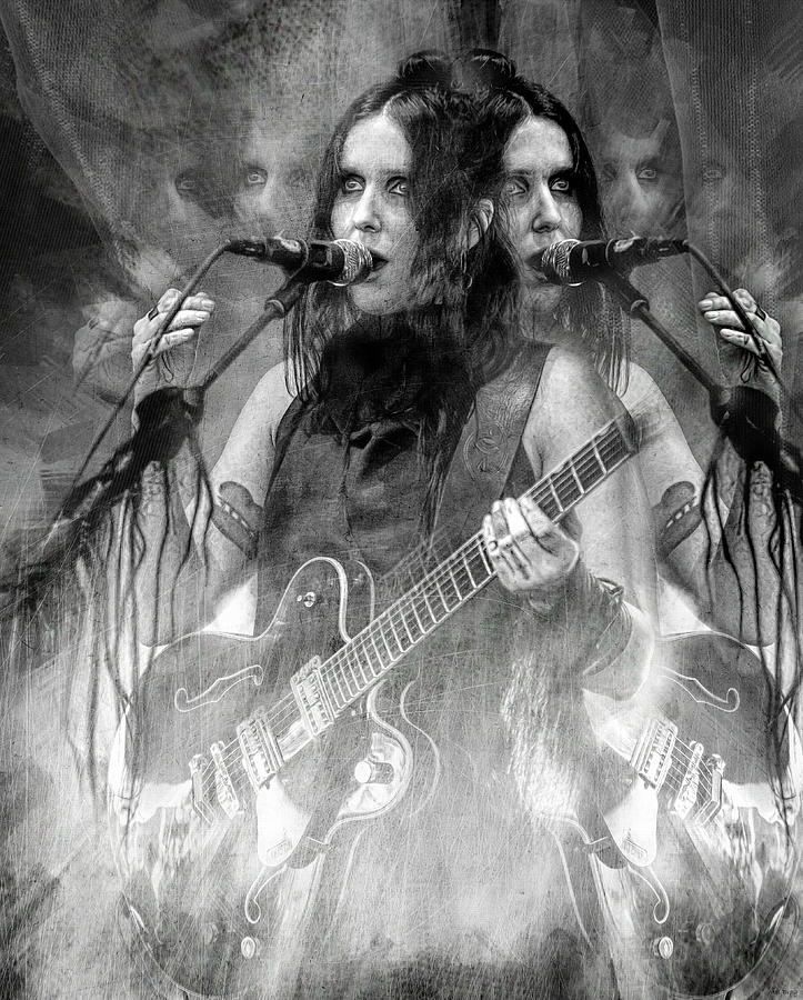 Chelsea Wolfe Mixed Media by Mal Bray