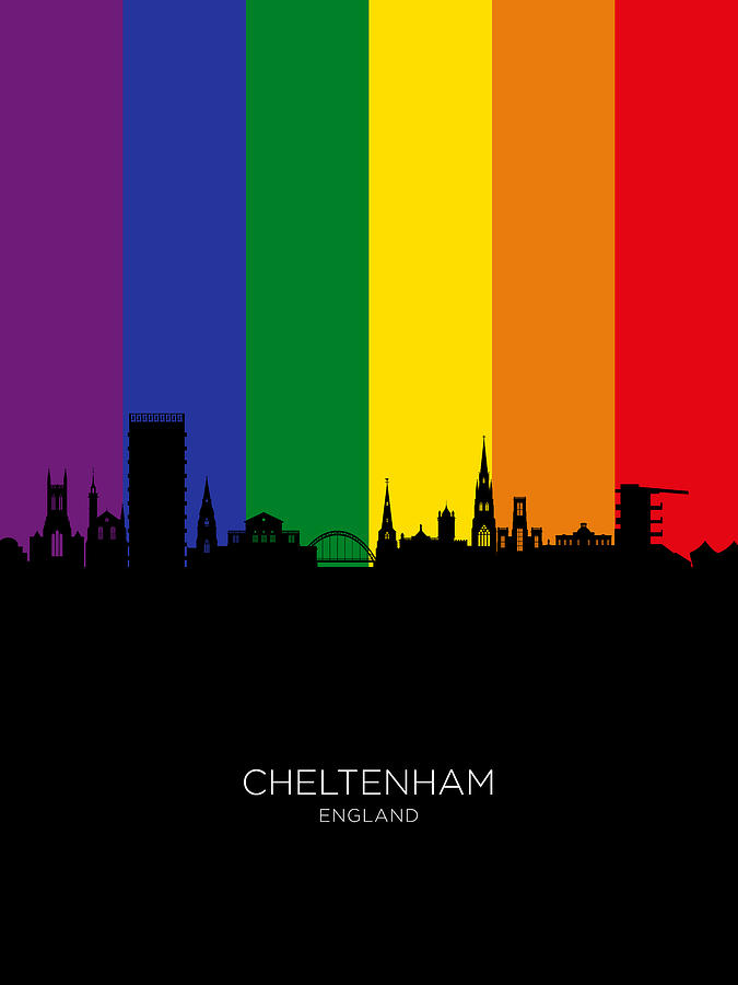 Cheltenham England Skyline #17 Digital Art by Michael Tompsett