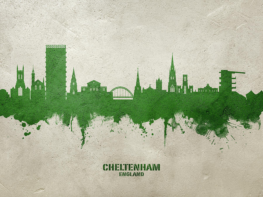 Cheltenham England Skyline #66 Digital Art by Michael Tompsett