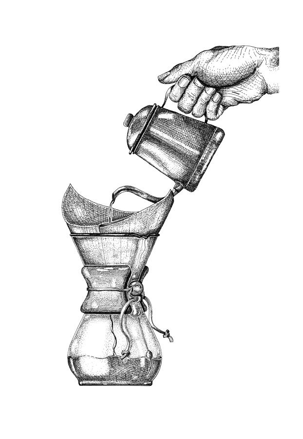 Coffee Chemex patent art, old coffee chemex design for coffee lovers Coffee  Mug for Sale by anodyle