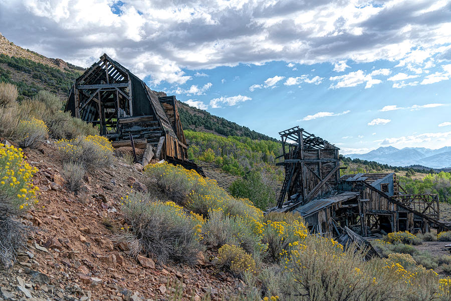 Chemung Mine with Blue Skies Photograph by Lindsay Thomson