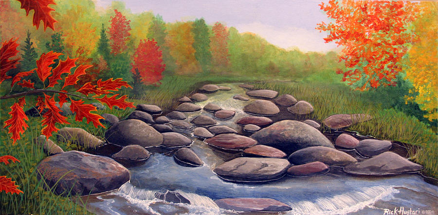Stream Painting - Cherokee Park by Rick Huotari