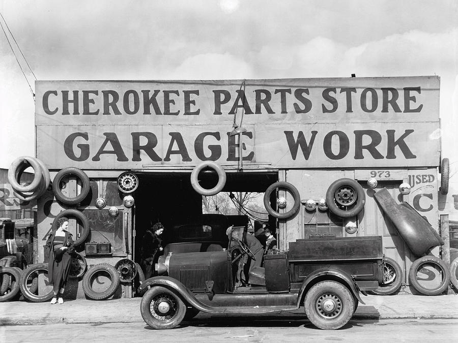 Cherokee Parts Store Atlanta Georgia 1936 Photograph by DK Digital Cherokee Parts Store Atlanta Georgia 1936 Photograph by DK Digital
