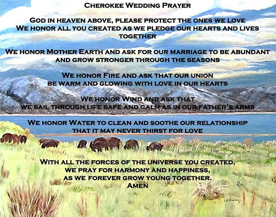 Cherokee Wedding Prayer Digital Art by Linda Feinberg