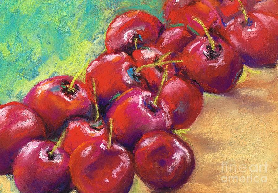 Cherries Painting by Frances Marino