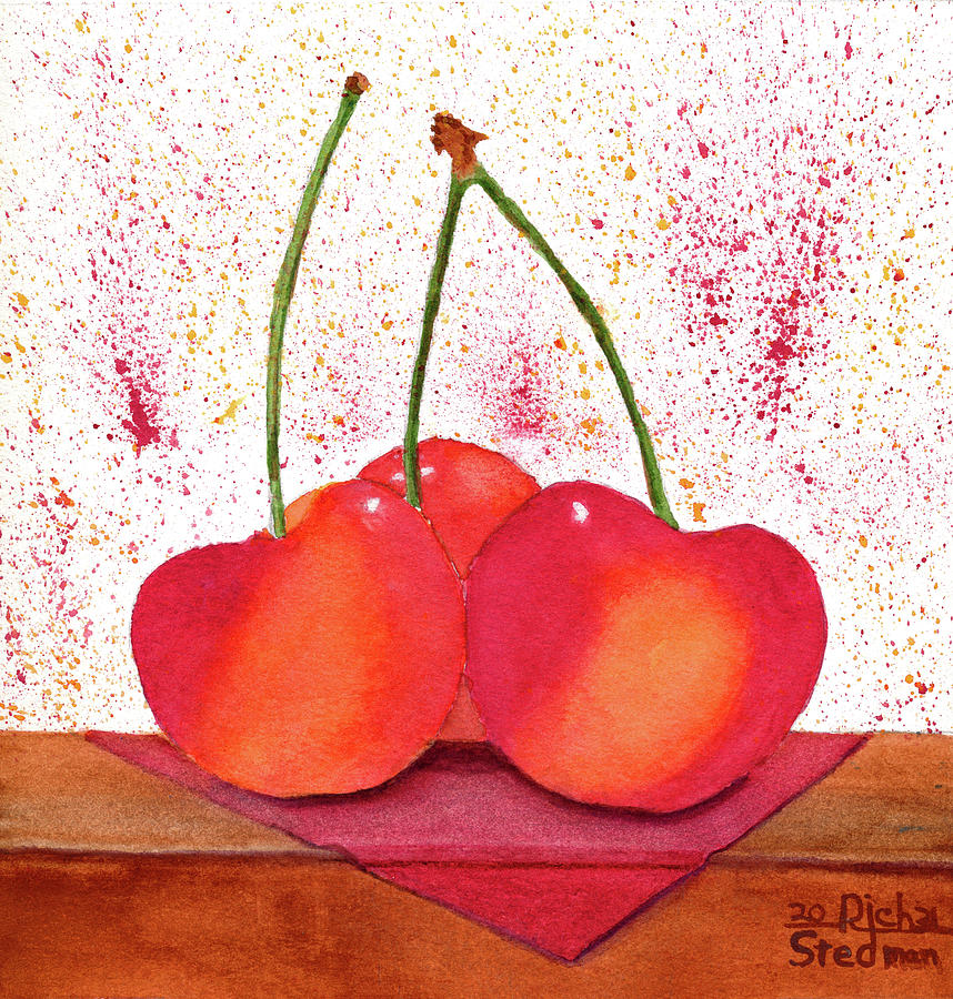 Cherries Jubilee Painting by Richard Stedman