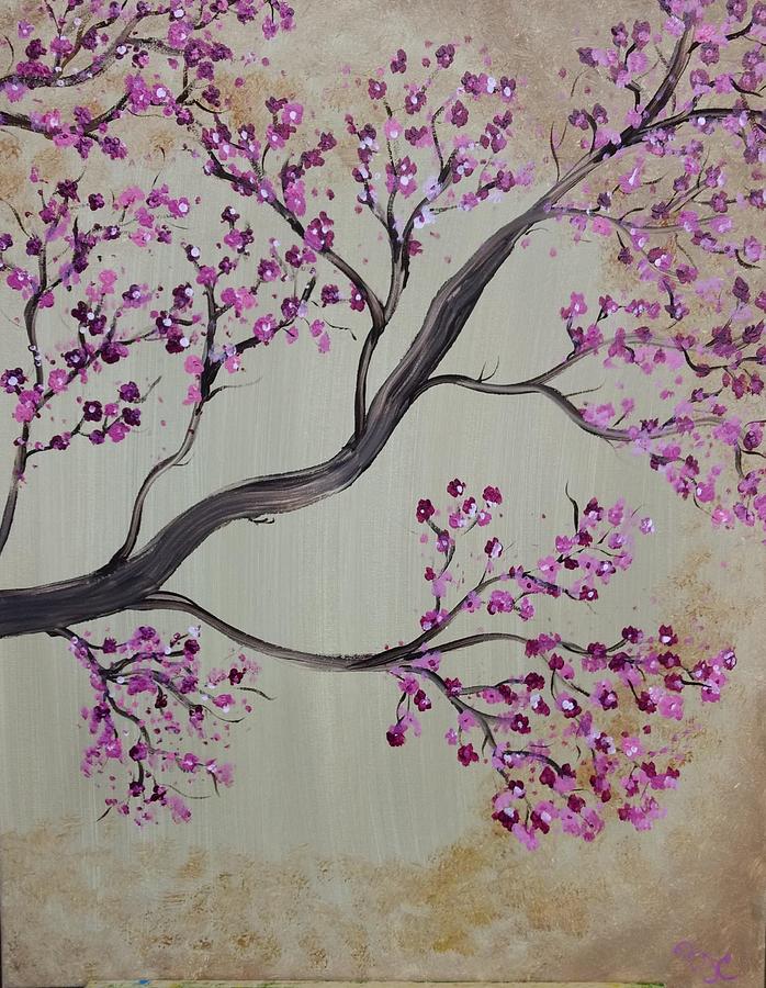 Cherry Blossom Painting by Belinda Colby - Fine Art America