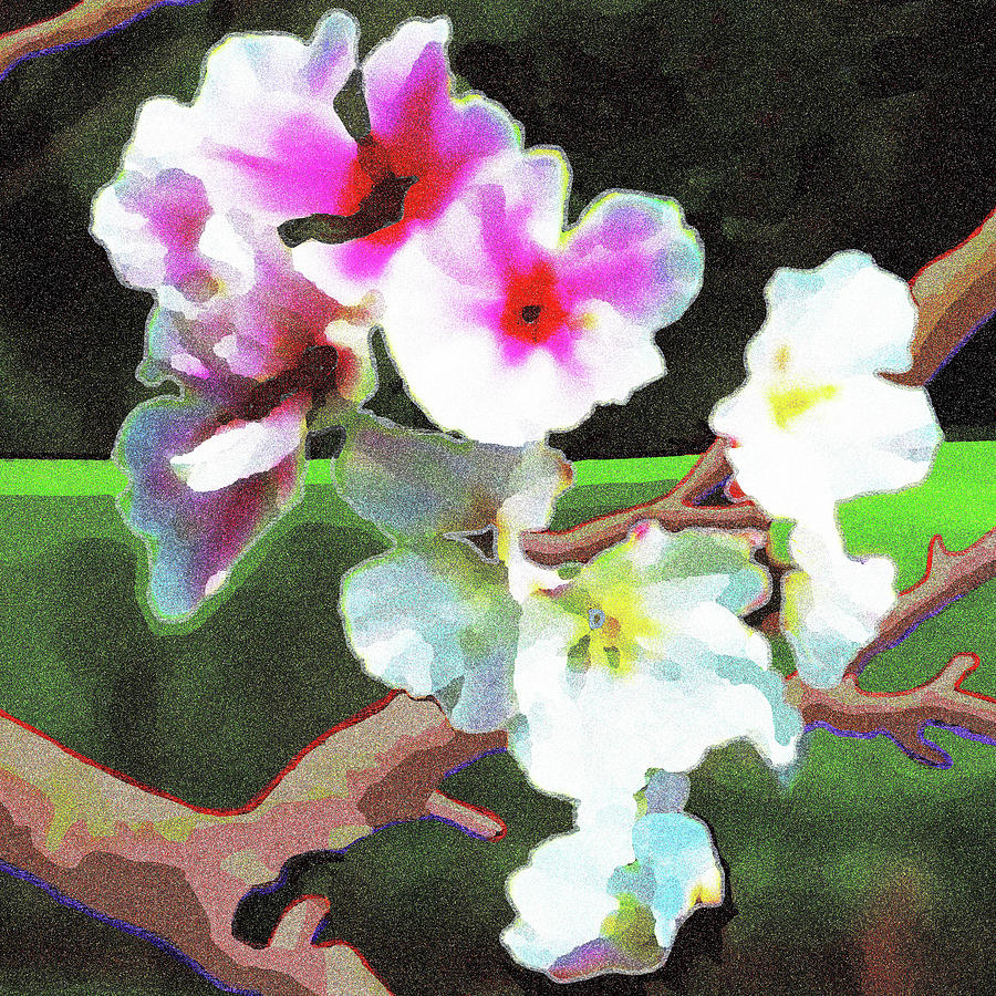 Cherry Blossom Dance Digital Art by Rod Whyte