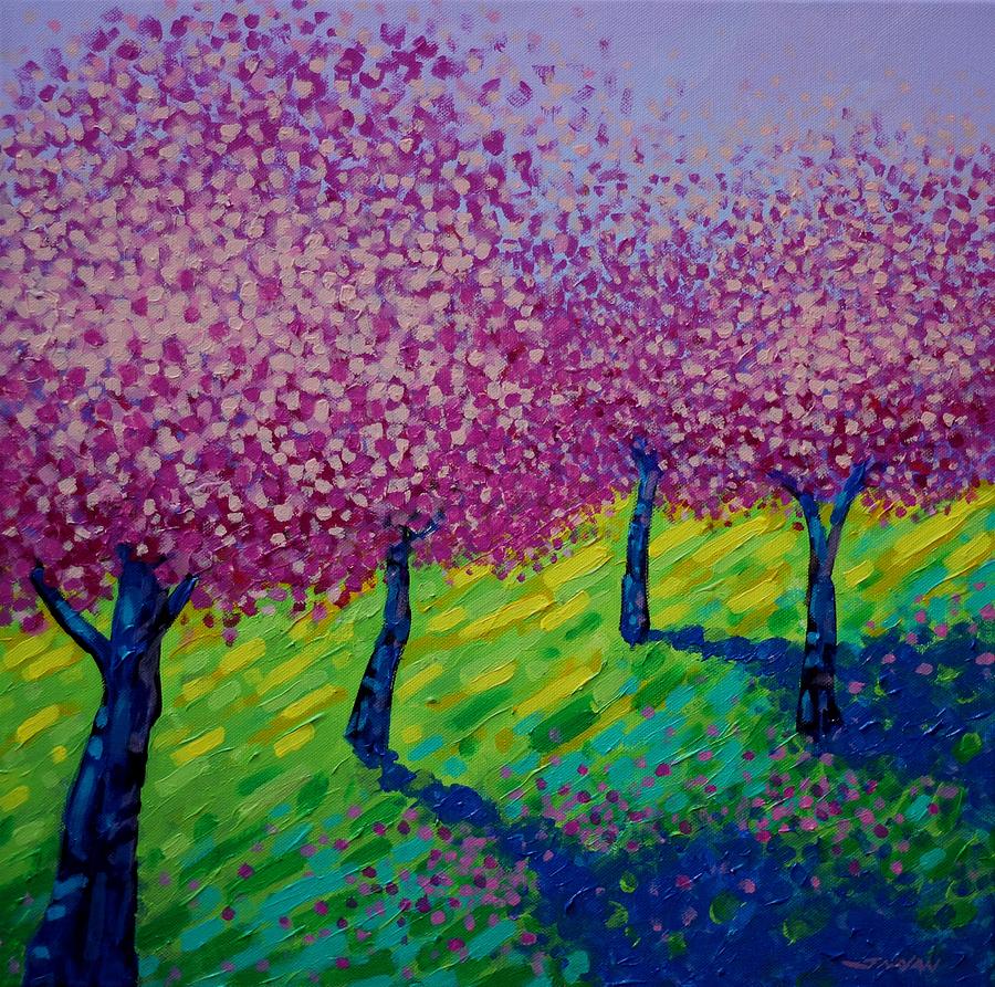 Cherry Blossom Season  Painting by John  Nolan