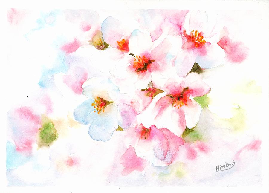 Cherry blossoms Painting by Hiroko Stumpf