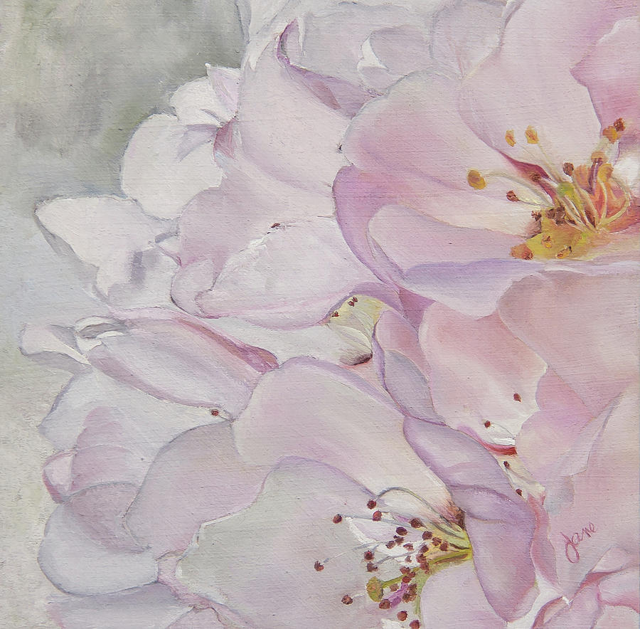 Cherry Blossoms Painting by Nila Jane Autry