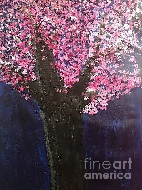 Cherry Blossoms Painting by Nina Jatania
