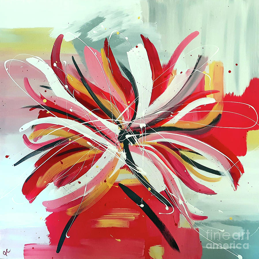 Cherry Bomb Painting by Jilian Cramb - AMothersFineArt