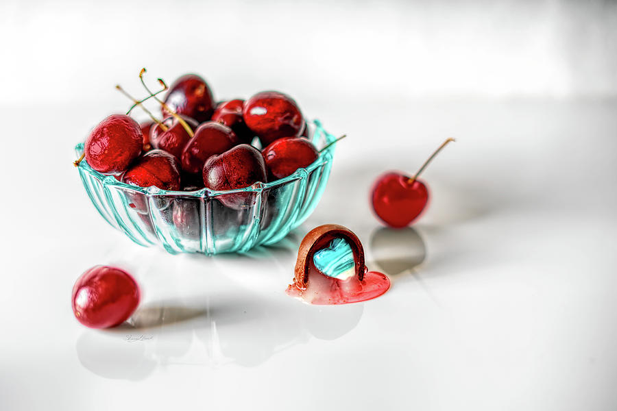 Cherry Cordial Heart Photograph by Sharon Popek